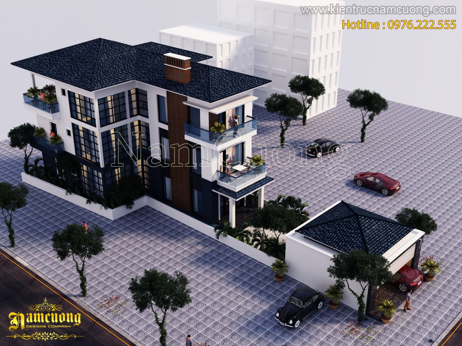 海防市现代三层办公楼设计-10