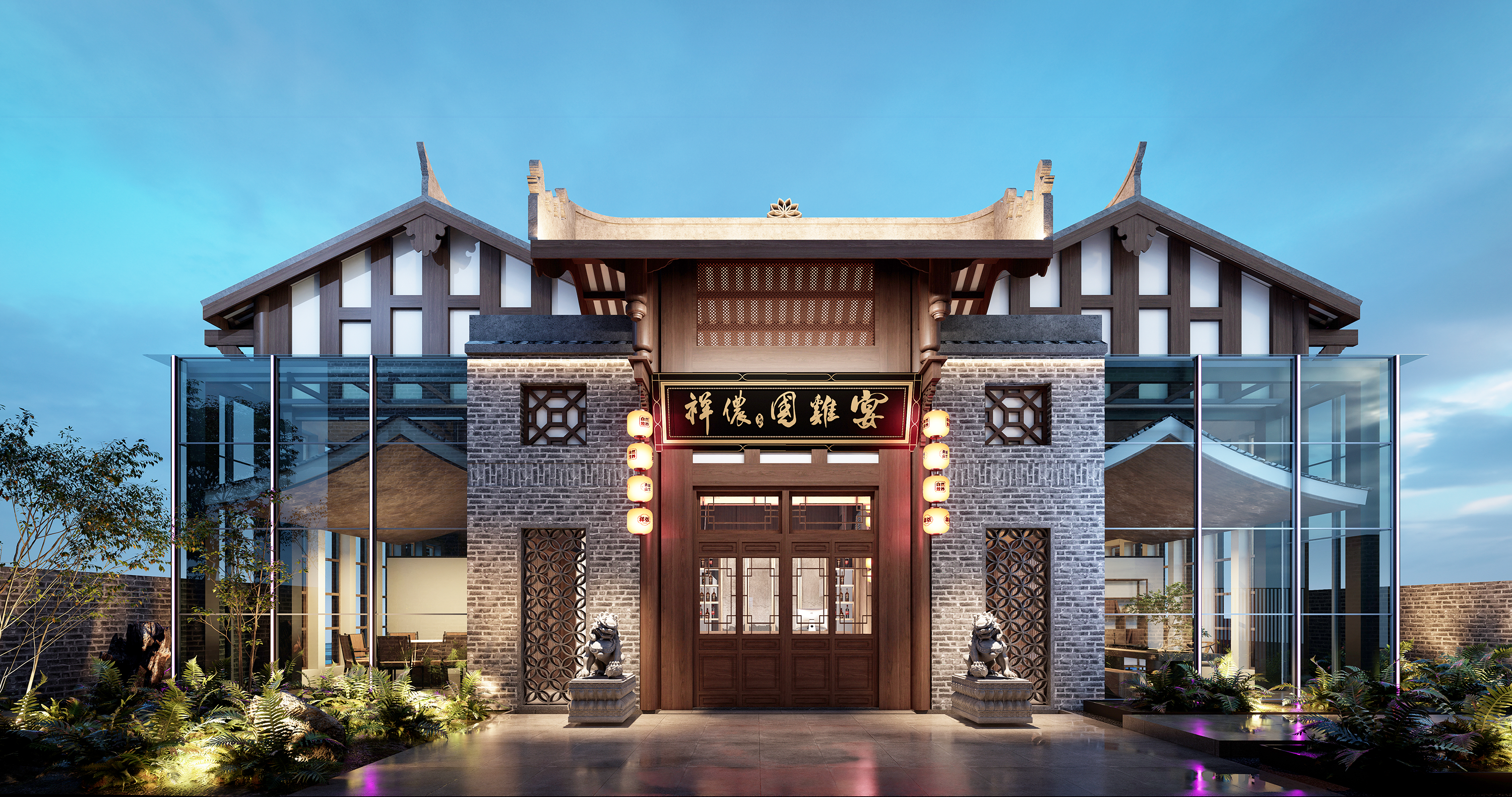 万境壹空·祥侬国鸡宴餐饮空间设计实景呈现-25