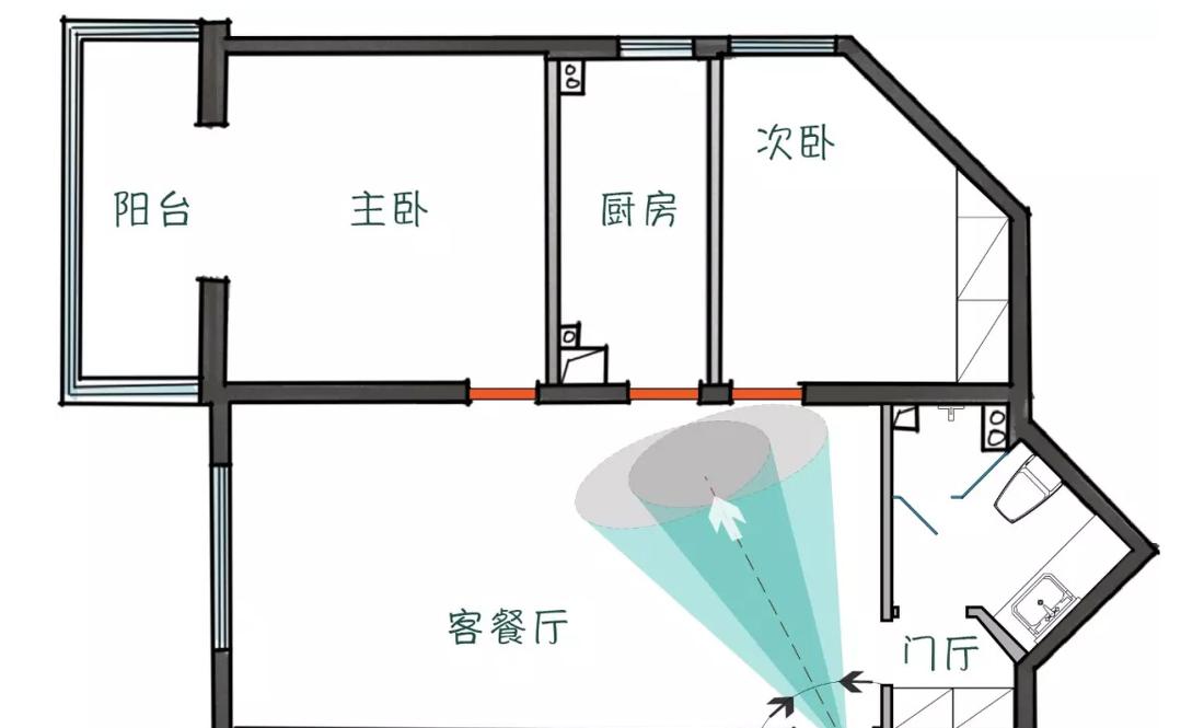 全能格局,珊瑚橘色点缀的玖雅平层设计-22