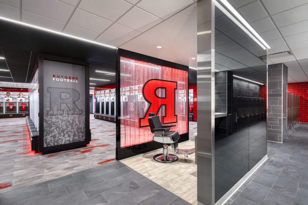 Rutgers University Men's Football Game-Day Locker Room - Perkins Eastman-4