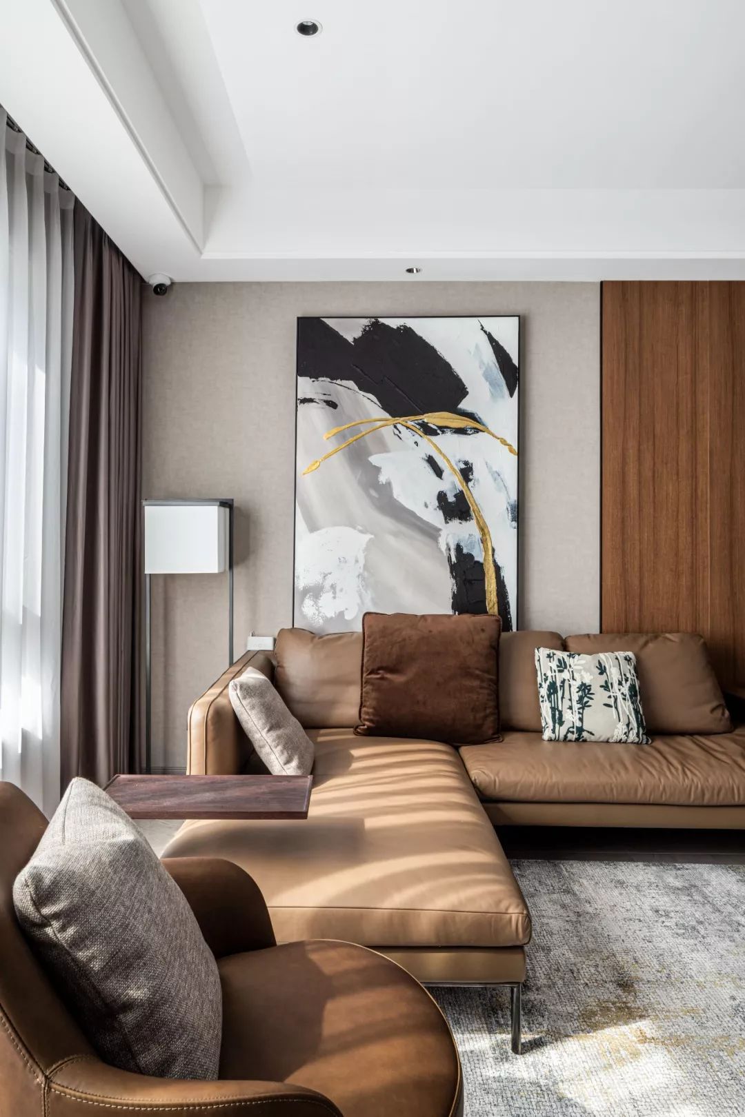 阜阳高档公寓极简主义家居设计,光与材质的完美融合-8