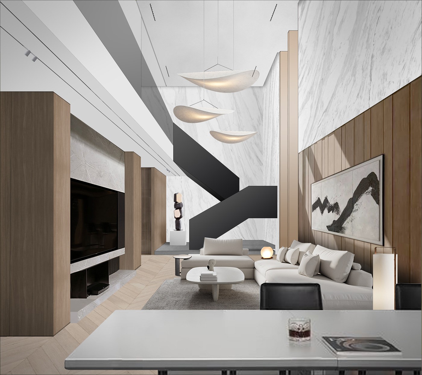 74平 复式公寓设计方案-7