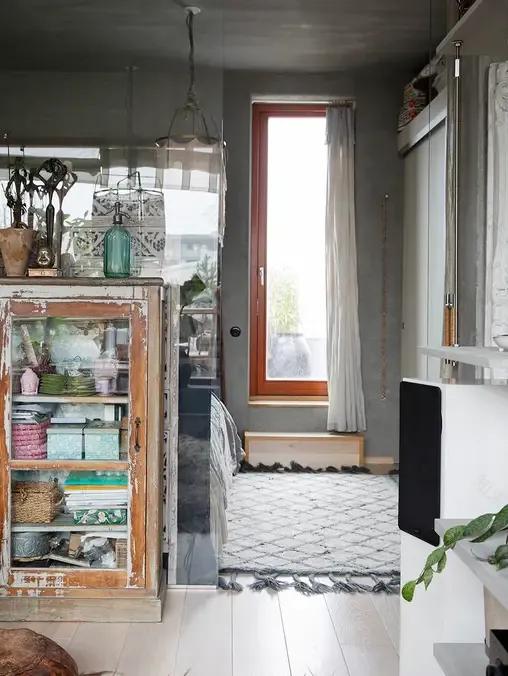 瑞典混凝土色调公寓-3