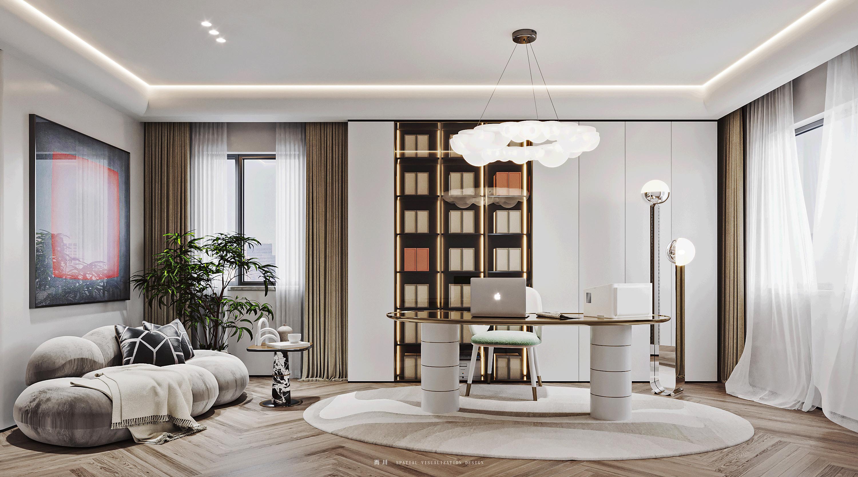 现代轻奢丨魔方空间设计-25