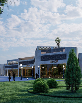 Zawaya walk mall design UAE