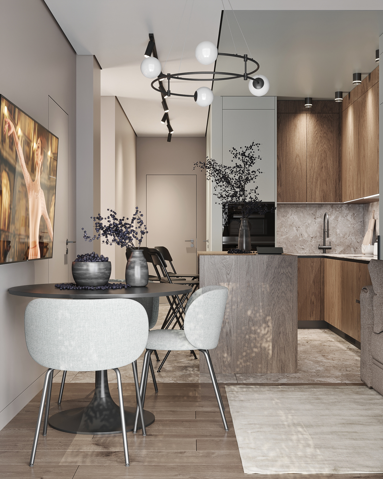 Contemporary Flat Design for Young Family-23