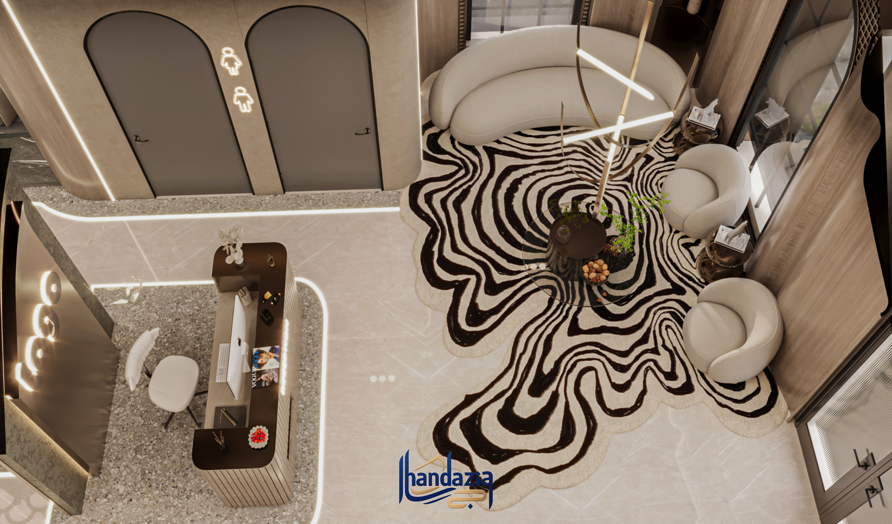 沙特阿拉伯美容中心室内设计丨汉达齐亚集团（HANDAZIA GROUP）-16