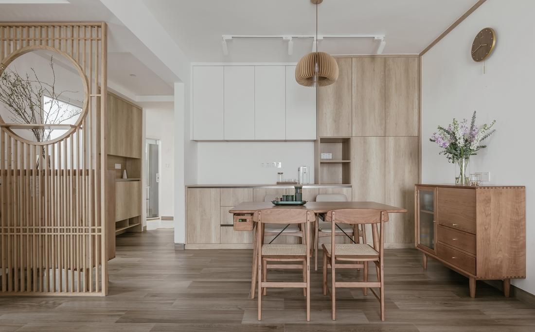 清新日式原木平层改造-24