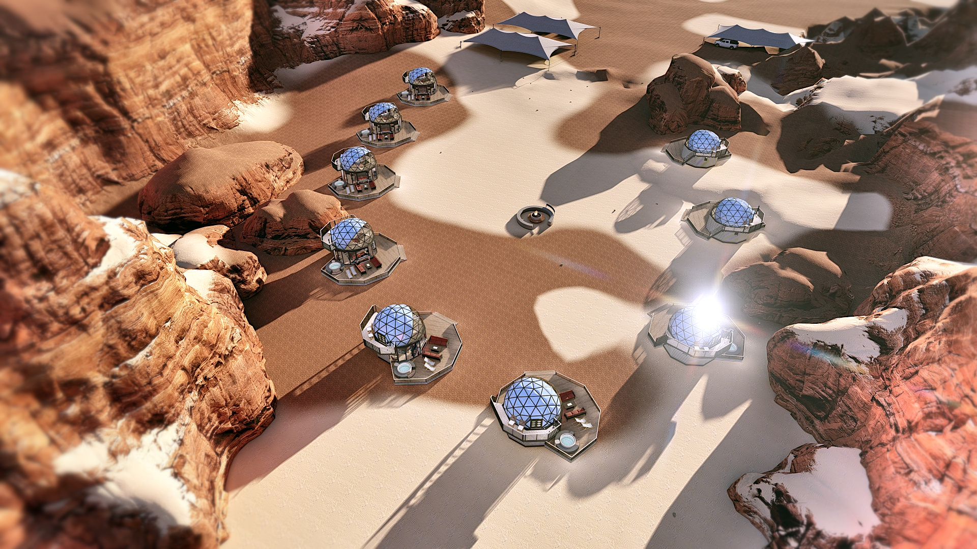 豪华露营舱 测地线圆顶佩特拉-32