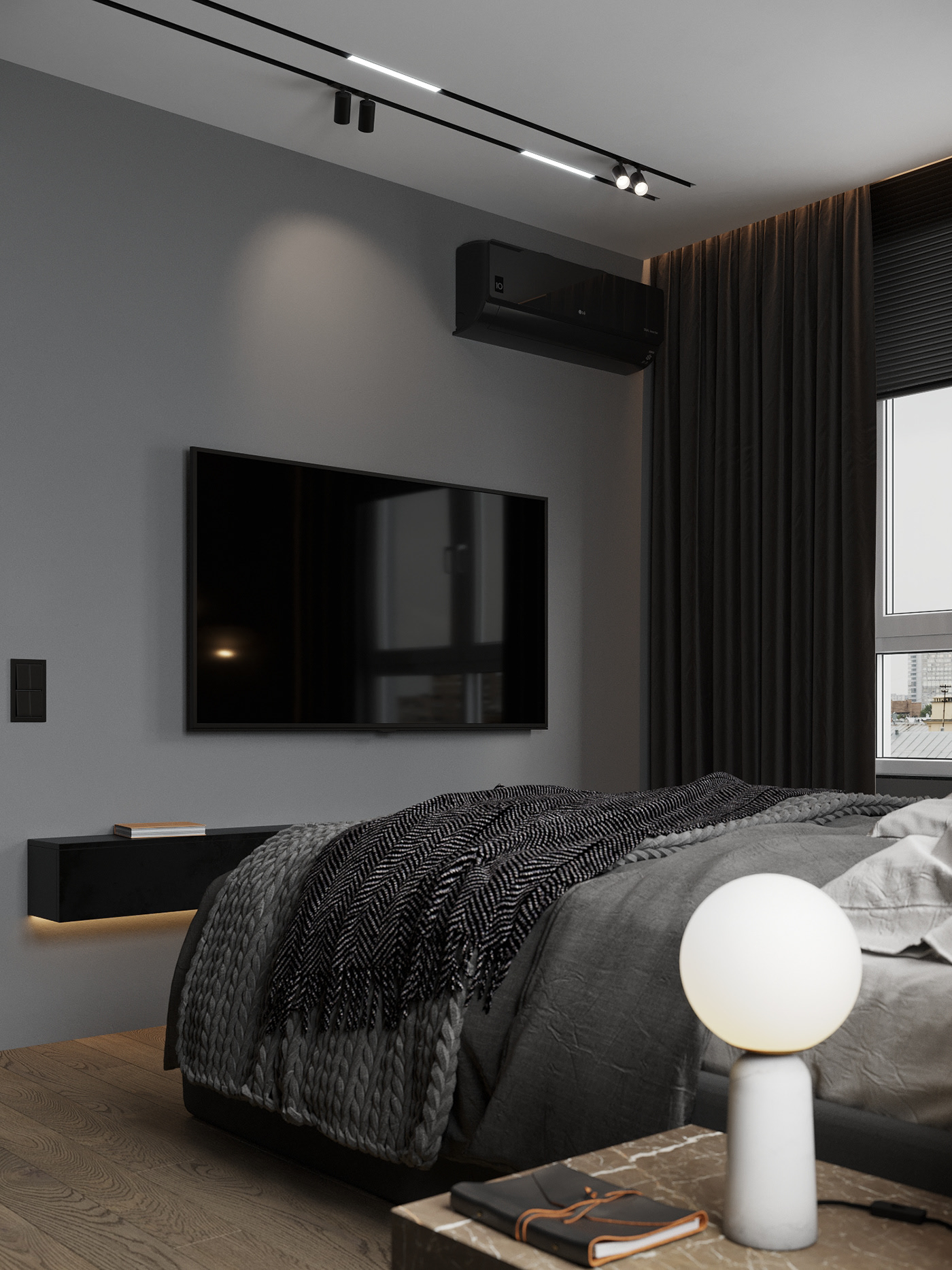 现代黑色调空间  神秘大气！-16