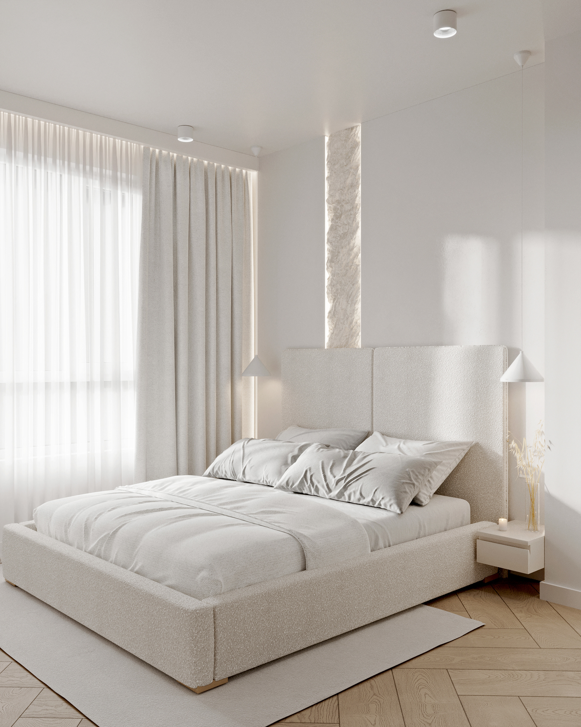 3D Visualization – Private House, 78 m² (Second Floor)-3