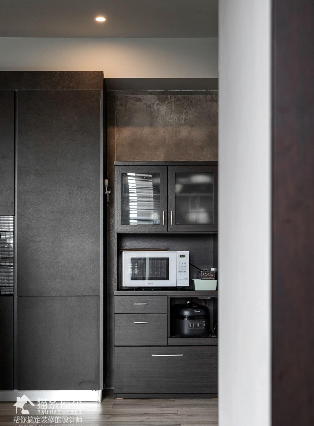 80 后海归 217㎡工业风家设计，全屋无主灯，餐厨一体，阳光房变榻榻米-24