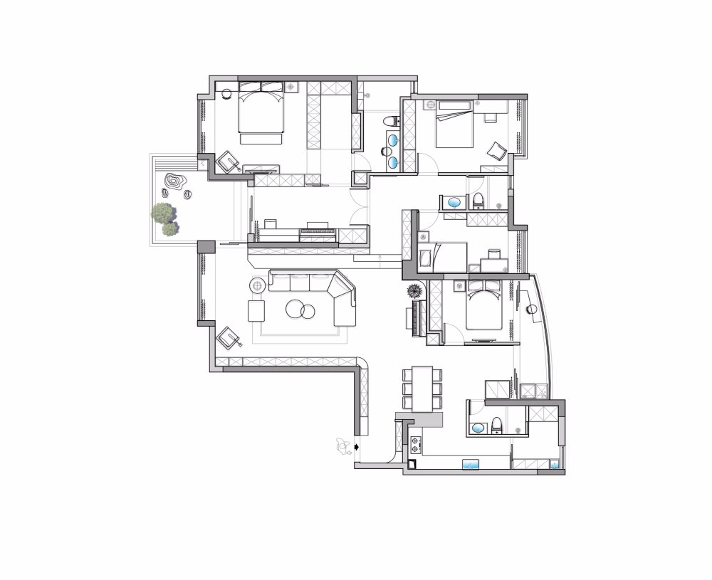 曲线之美 · 探索住宅空间的多元可能性-32