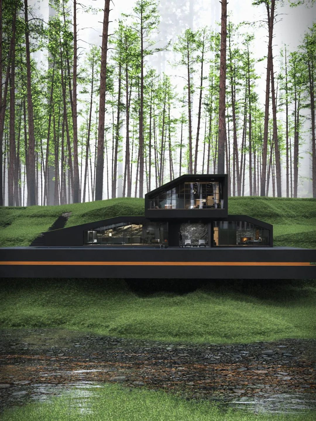 暗黑别墅的神秘魅力,大师 Reza Mohtashami 的现代设计艺术-29