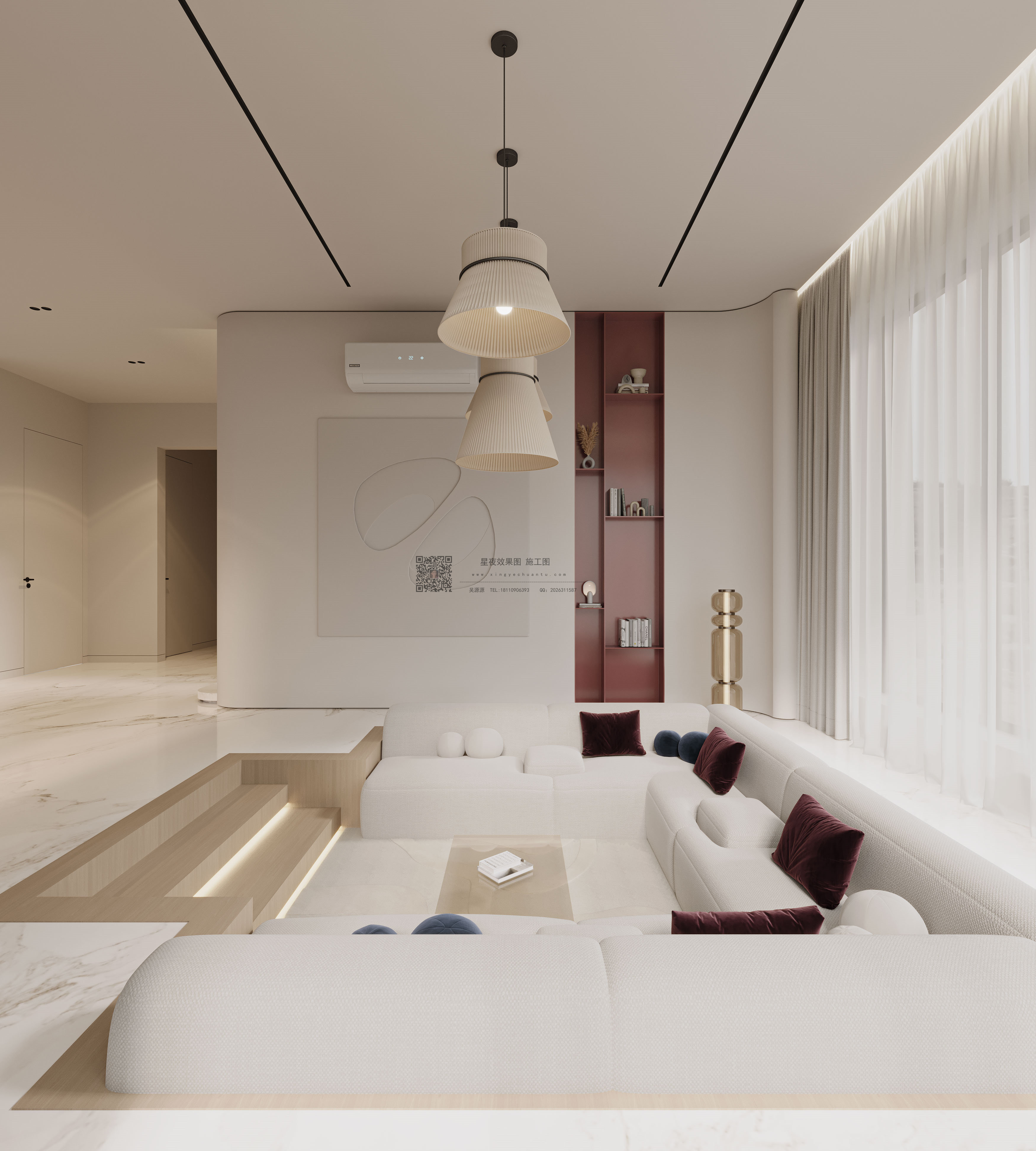 现代别墅，下沉式客厅的魅力-0