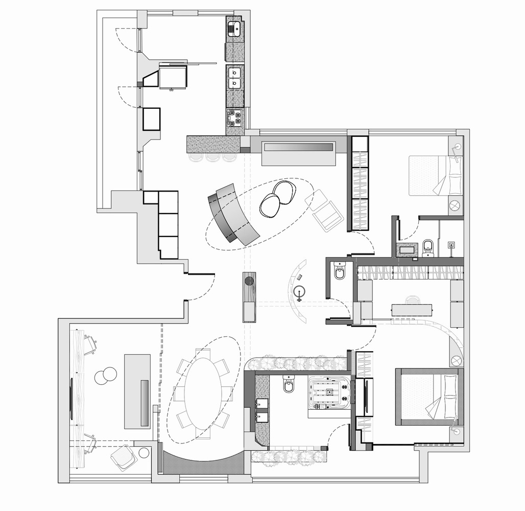 巴西复古公寓设计丨巴西圣保罗丨flipê arquitetura-24