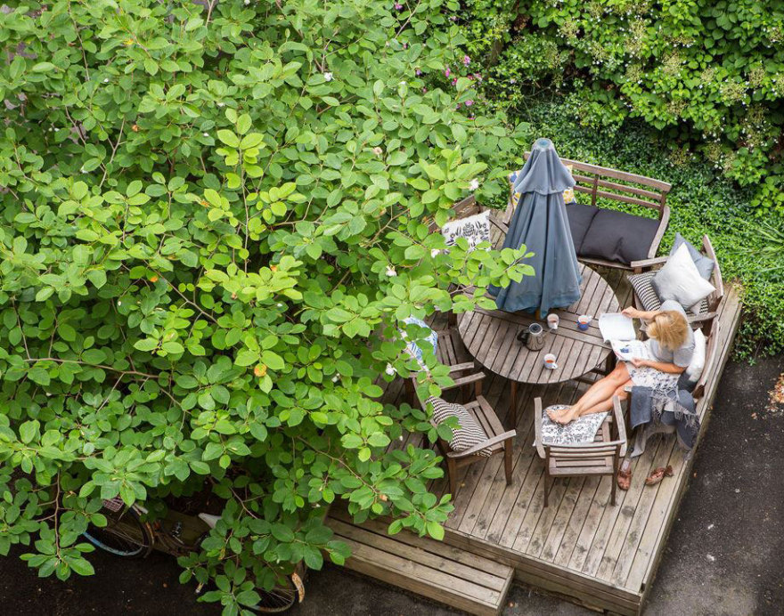 瑞典 60㎡粉色调公寓,复古橱柜增色不少-24