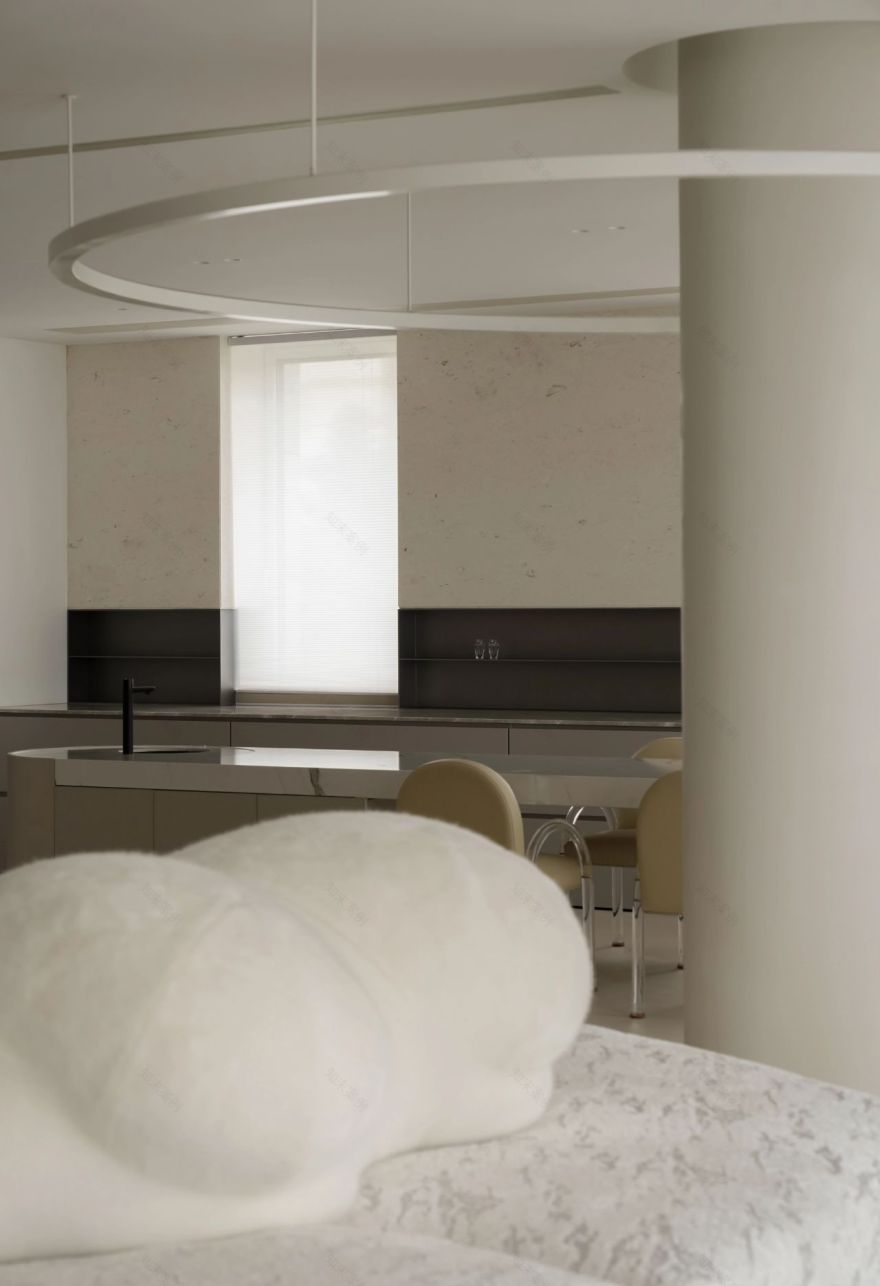 600㎡极简奶油风豪宅丨尔我空间设计研究室-46