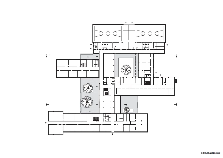 奥地利 Neusiedl am See 联邦中学·Solid Architecture,K2architektur·at·1972 年建筑的更新与扩展-47