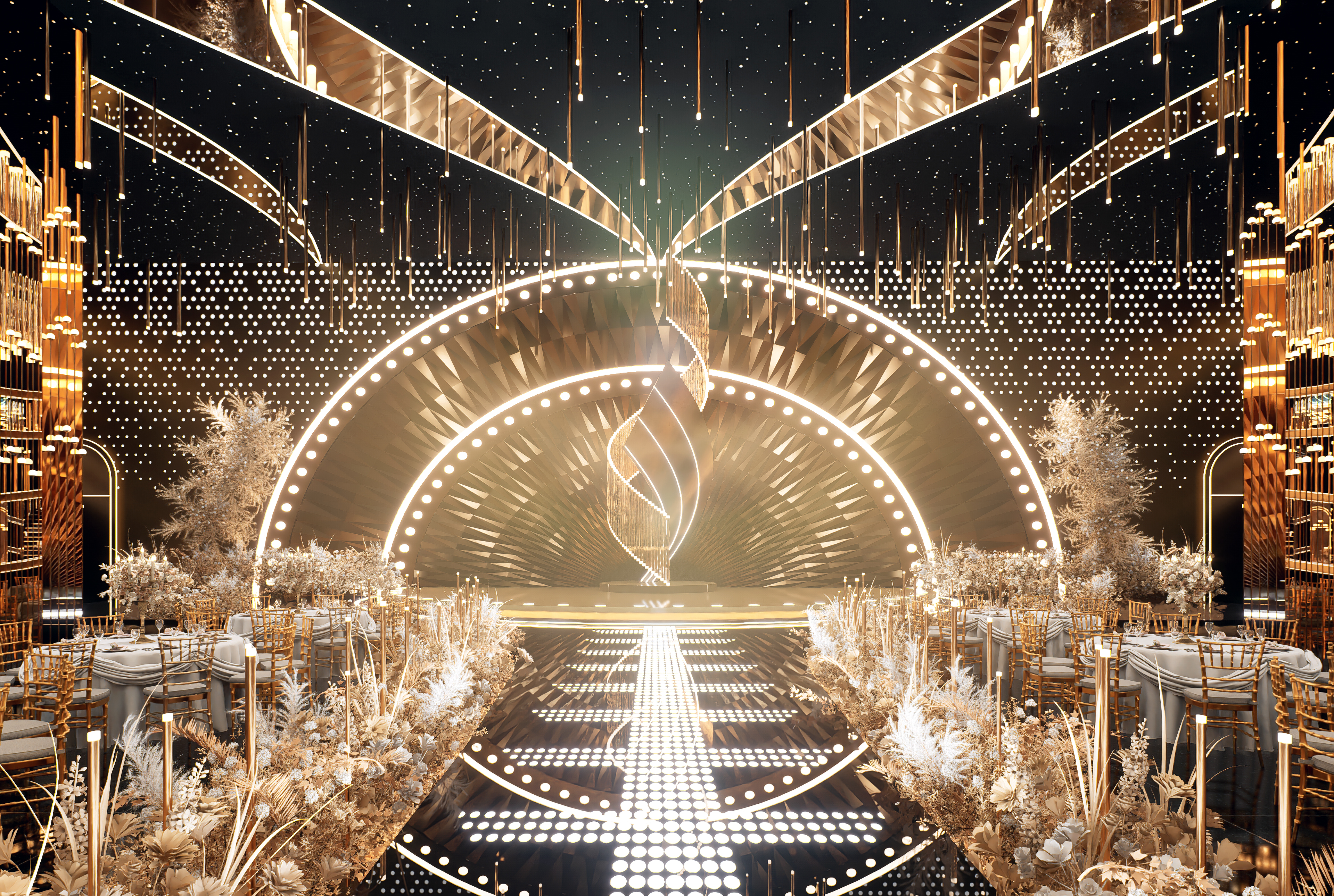 工装效果图制作&婚礼宴会厅-5