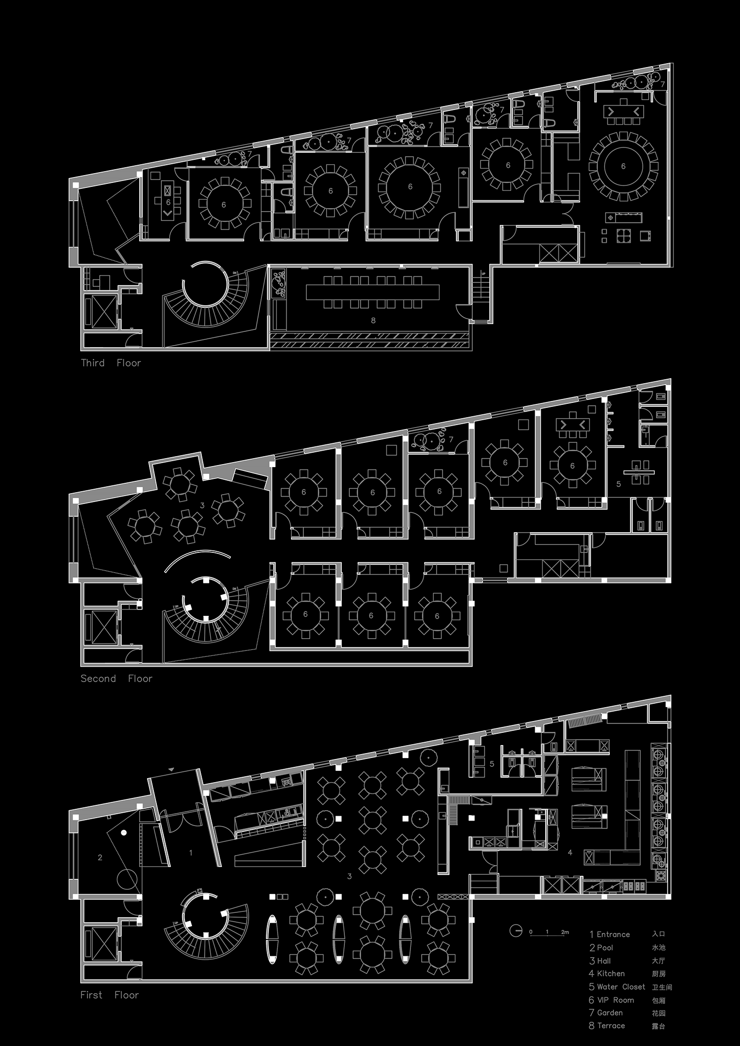 田间之上中国湘菜馆丨中国广州丨黑白木设计-108