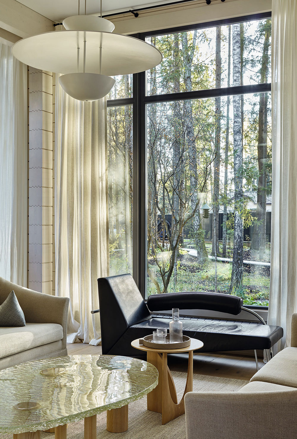 莫斯科现代木屋的极简魅力-5