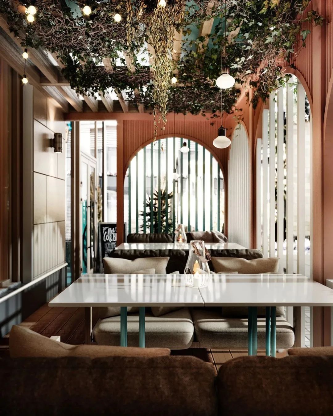 莫斯科新生活家庭咖啡厅——色彩斑斓的儿童友好空间-35