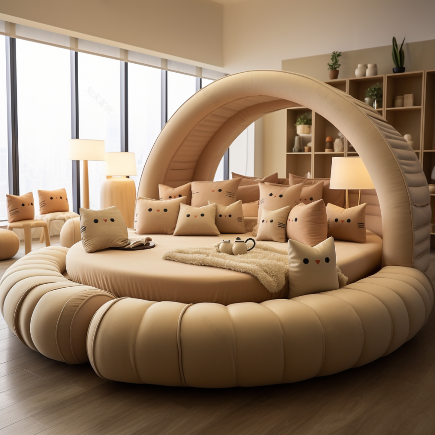 猫猫幻梦:仿生猫床卧室设计-17