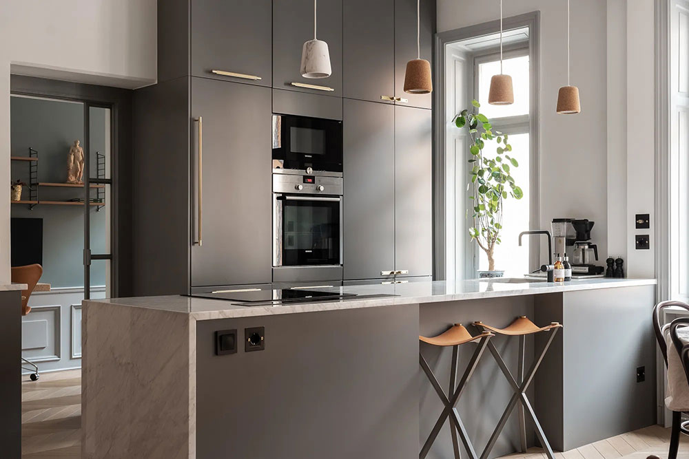 斯德哥尔摩现代古典风公寓设计-6