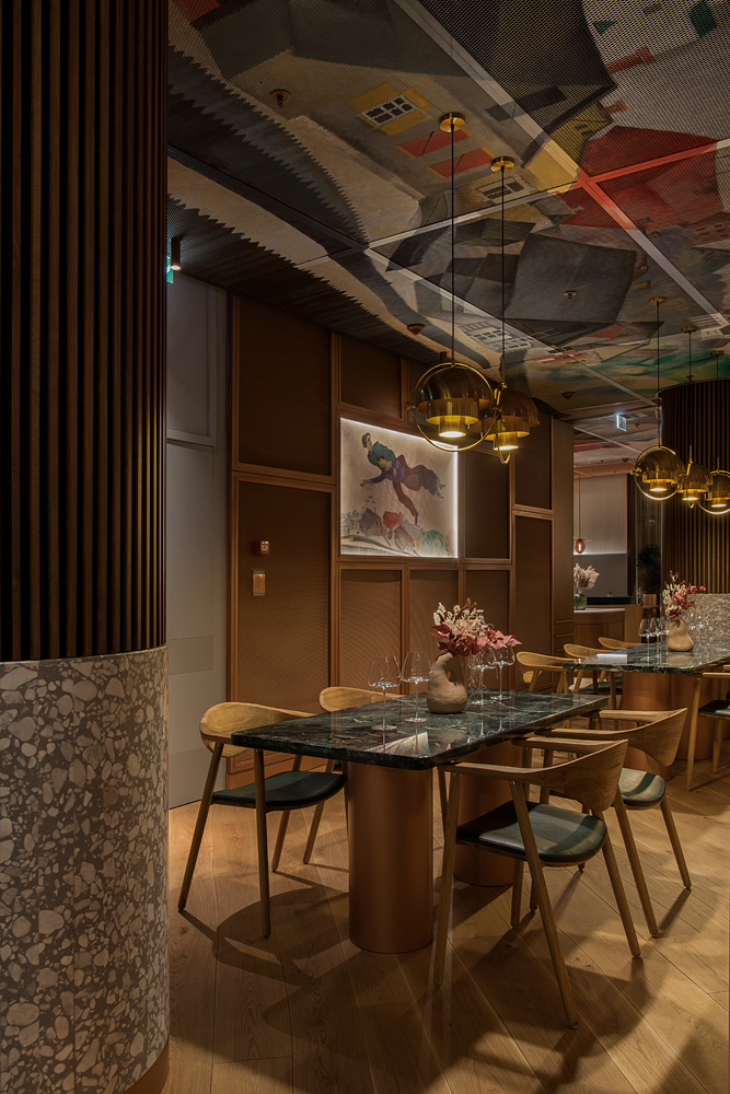 莫斯科 Mövenpick 酒店内的瑞士俄罗斯风格 Shagal 餐厅丨俄罗斯莫斯科丨Archpoint 设计局-14