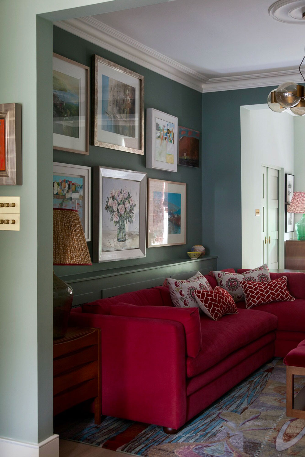 西伦敦蓝色红调活力家居设计-7