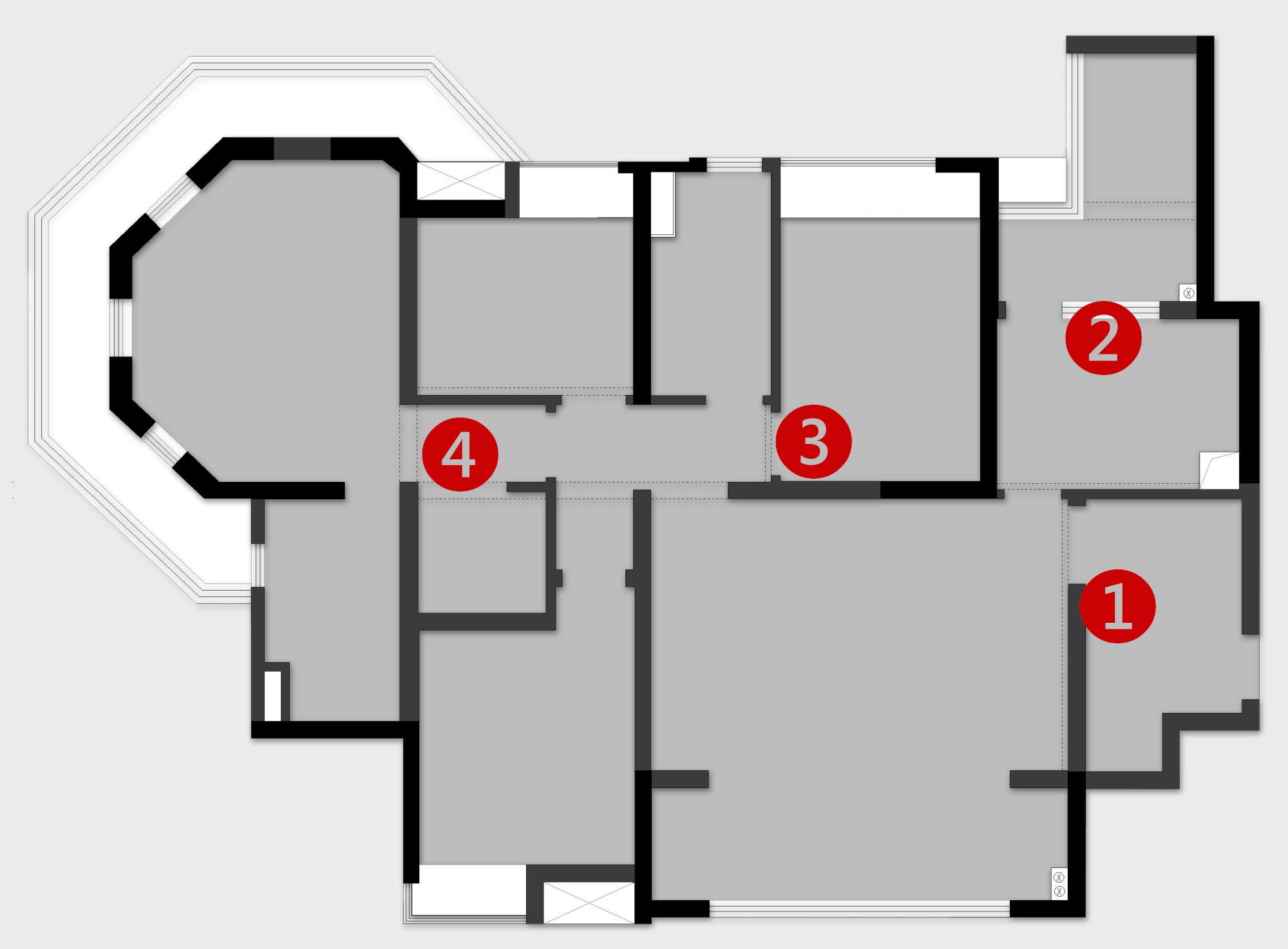 成都中德英伦世邦 140㎡美式轻奢风装修案例解析-14