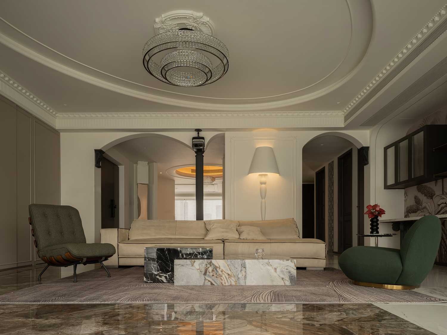 《栖羽》240㎡现代法式丨宏福樘设计-14