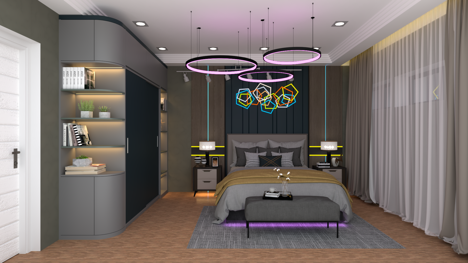Interior Design_Bed RooM with 3d Render-0