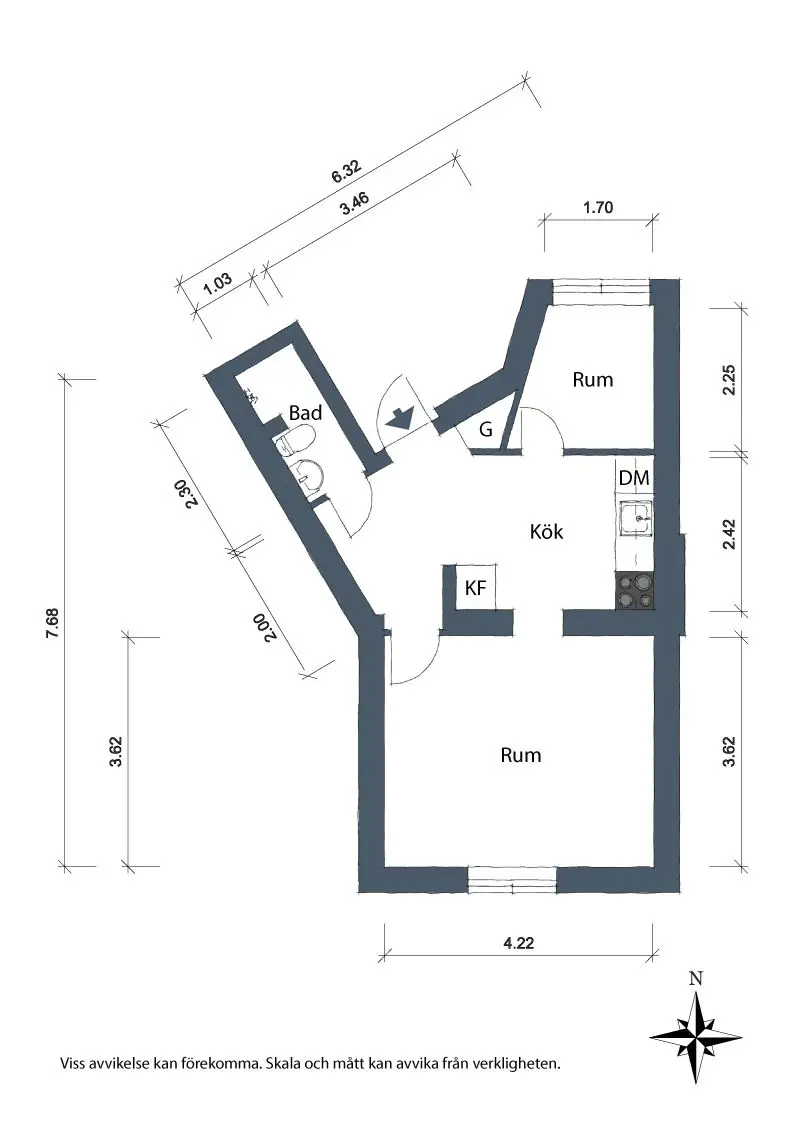 巧妙空间设计，35m²公寓变身舒适两居-16