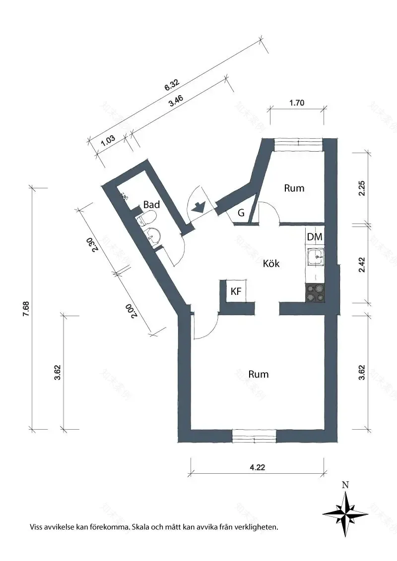 巧妙空间设计,35m²公寓变身舒适两居-16