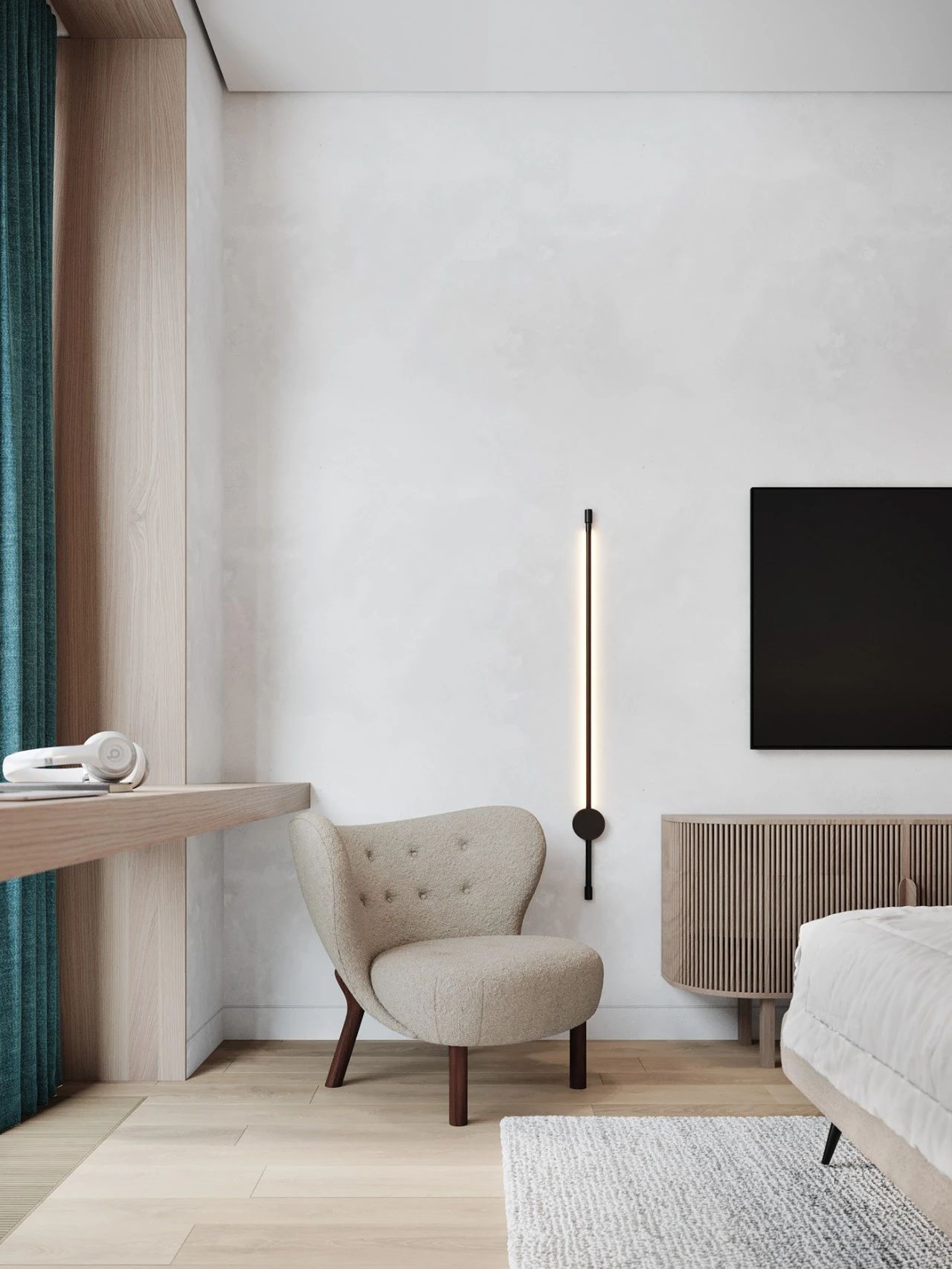 88㎡现代简约家居,原木与灰色打造温馨时尚空间-37