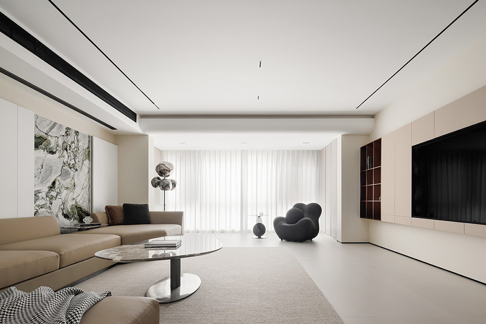 现代简约私宅空间设计丨科盛装饰设计-4