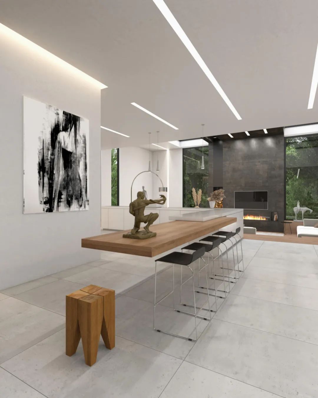 现代极简风的别墅丨伊朗德黑兰丨Reza Mohtashami-15