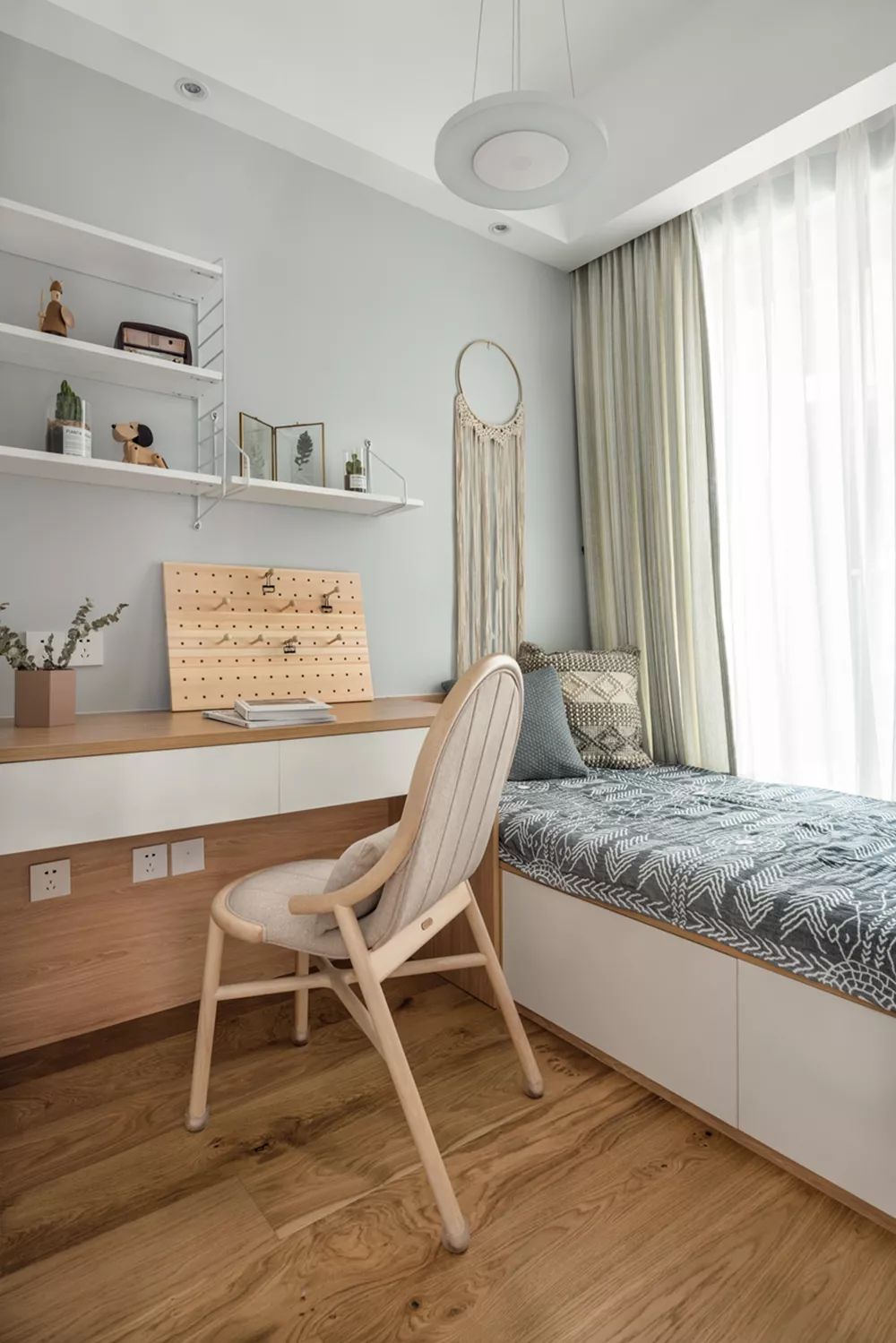 89㎡北欧小三房，原木质感打造舒适自然空间-64