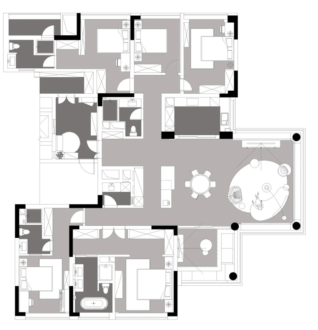【首发】MH设计新作：诠释▏低奢精致平层豪宅-10