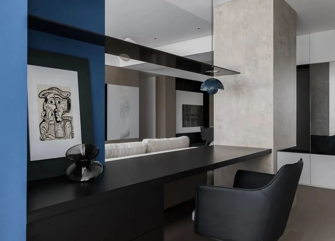 静谧深海蓝,游园般的住宅设计-26