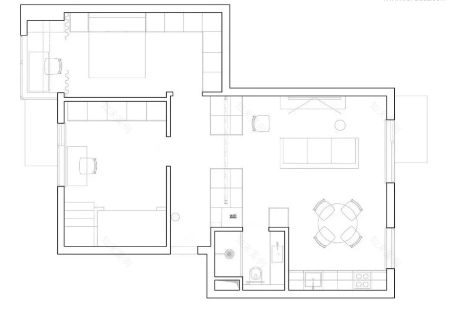 66㎡低调奢华公寓,诠释生活美学-7