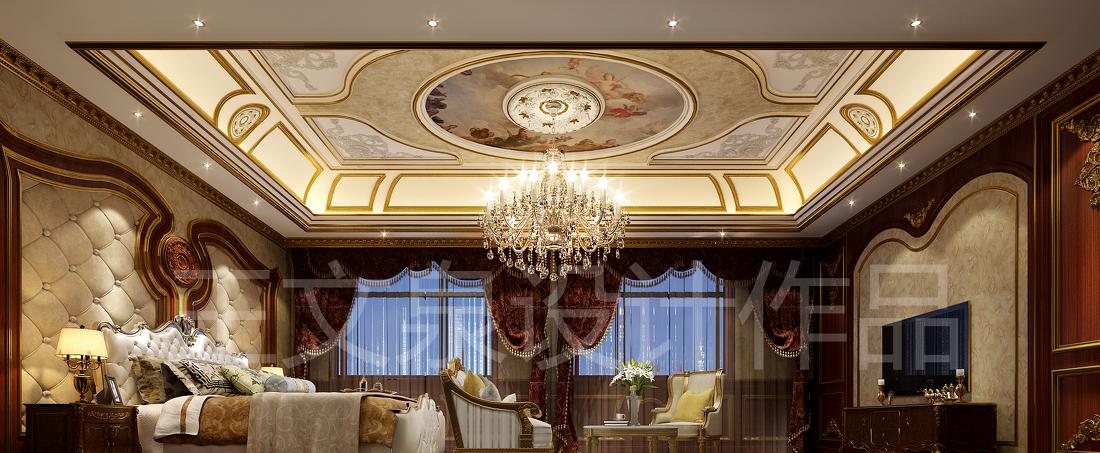 
法式欧式新中式别墅设计作品王文泉70 -6