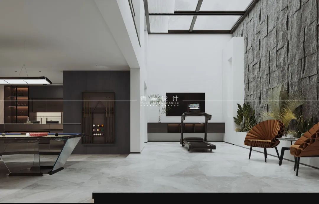 未央金茂府现代轻奢下叠别墅设计丨中国西安丨青马别墅设计-26
