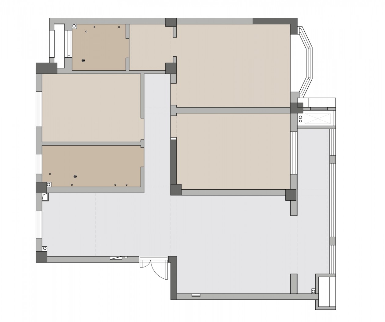 现代北欧风平层公寓 · 重构江南丨中国扬州丨象物建筑空间-1