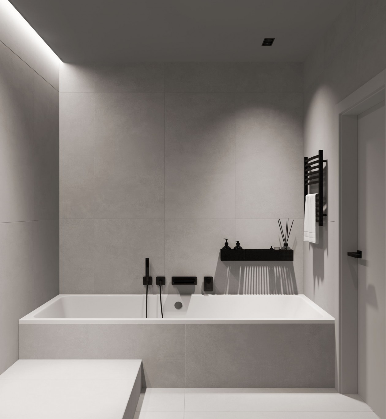 白色系极简风公寓-23