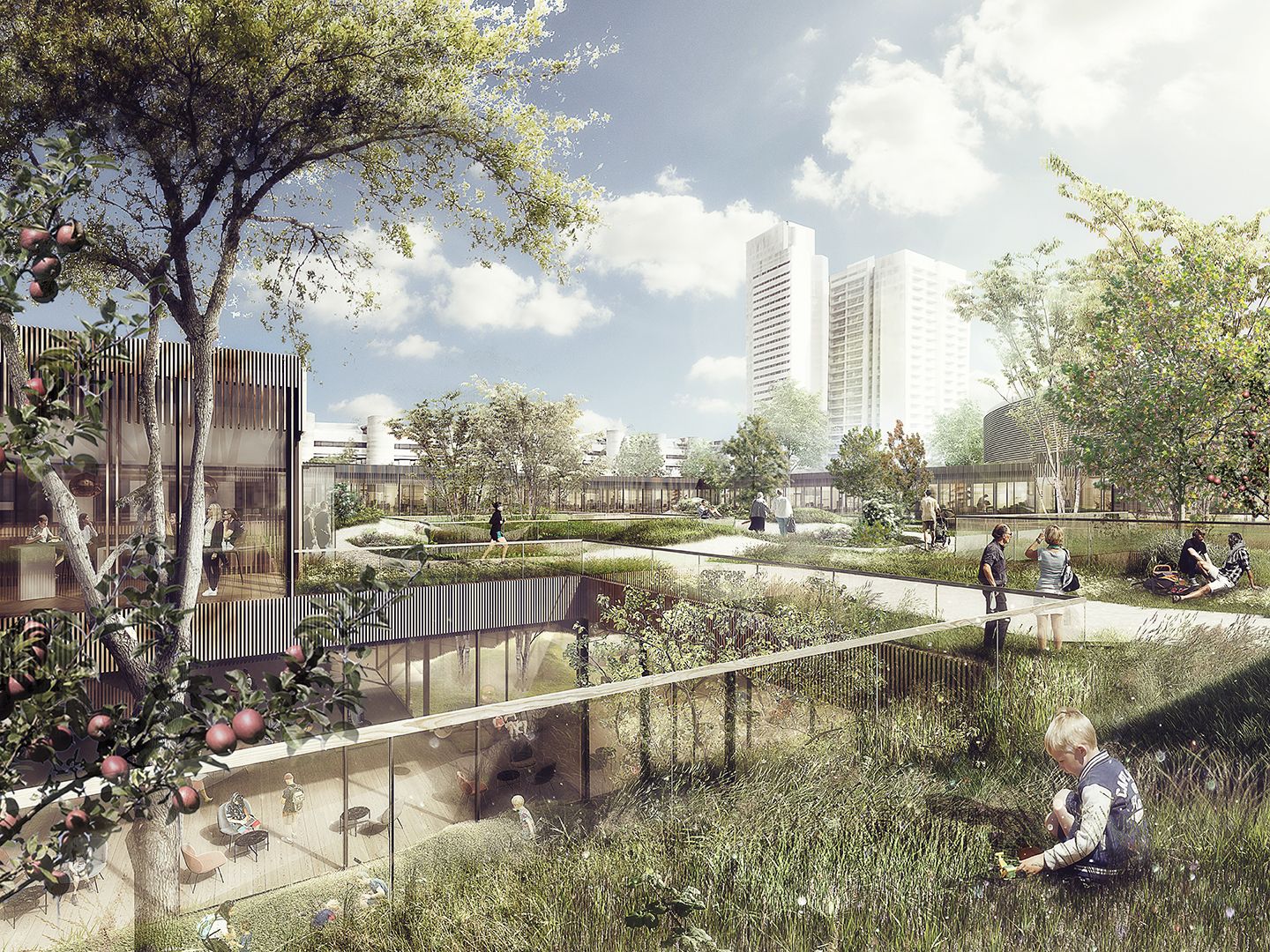 哥本哈根 Steno 糖尿病中心 | 融入自然的疗愈空间-13