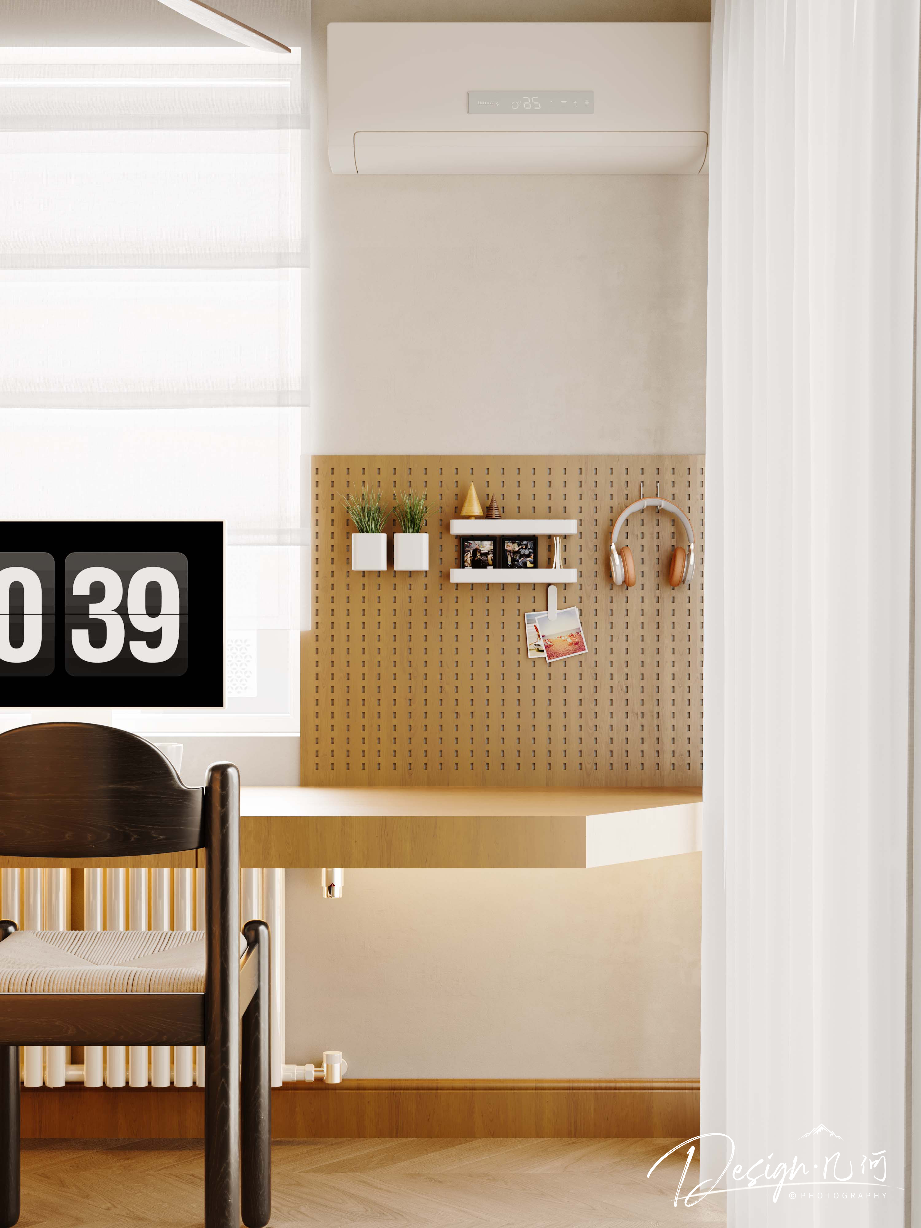 几何空间视觉表现 | 溪岸宝墅现代客餐厅-25