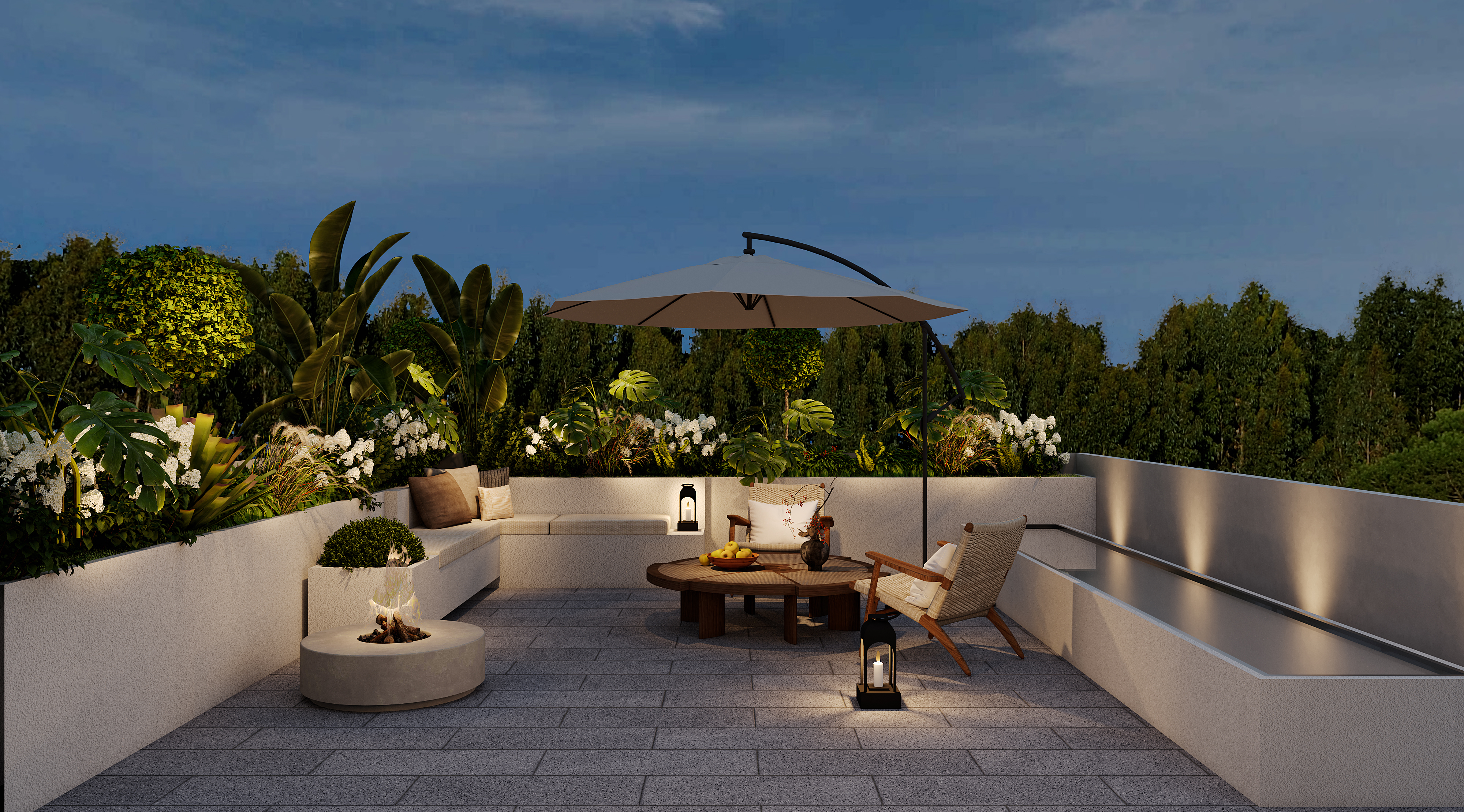 慈溪自建房室内外一体设计-4